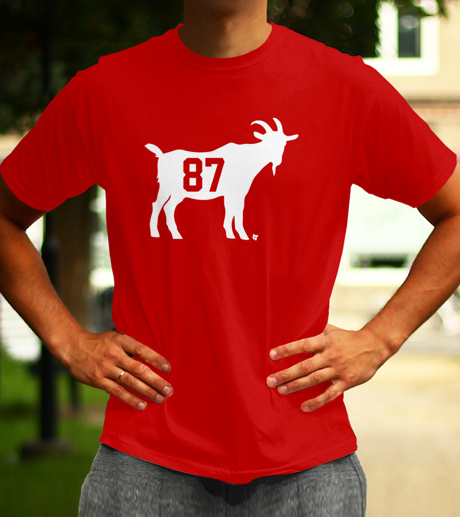 Travis Kelce GOAT 87 Football Legend T-Shirt