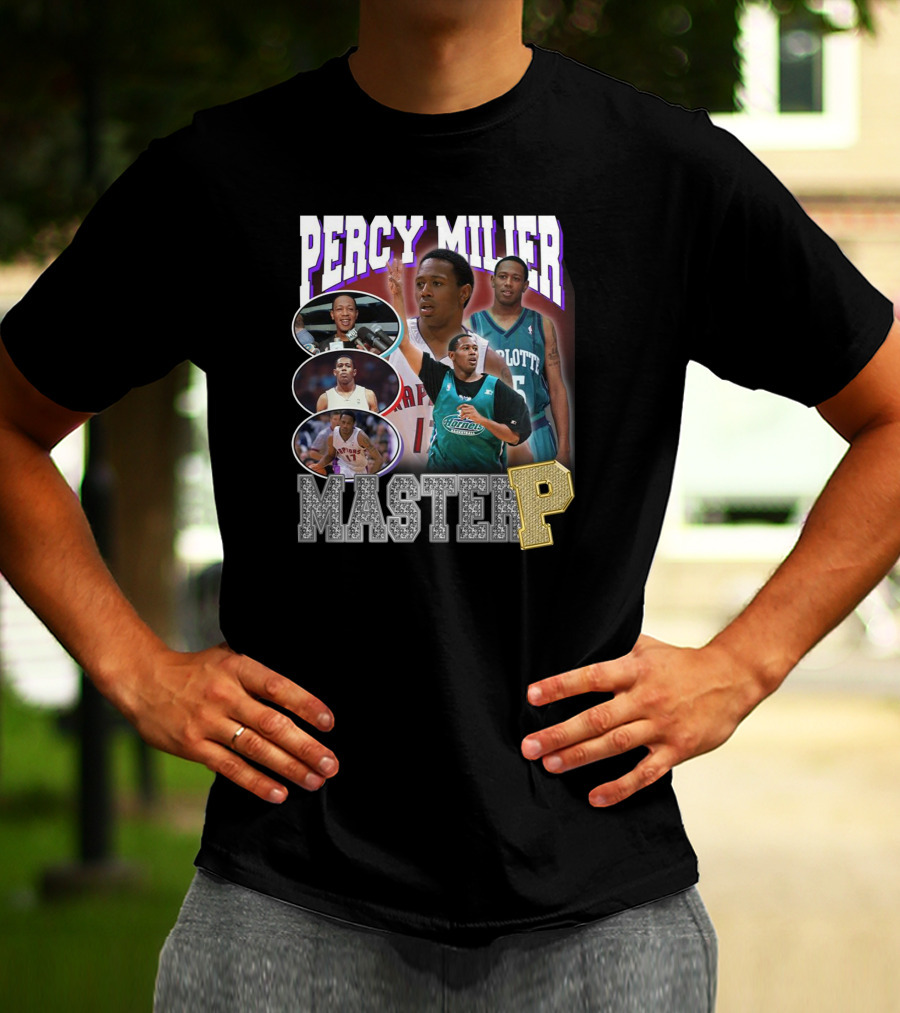 Percy Miller Master P Basketball Collage T-Shirt