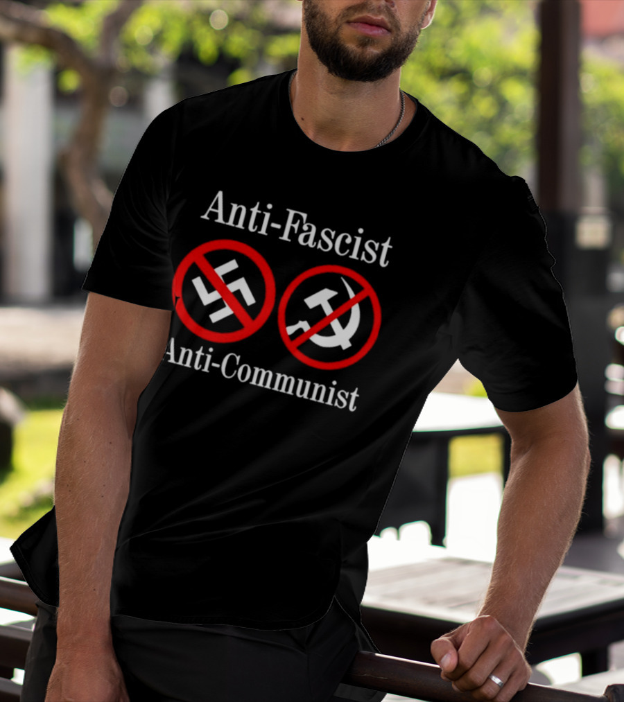 Anti-Fascist Anti-Communist Symbolic Opposition T-Shirt