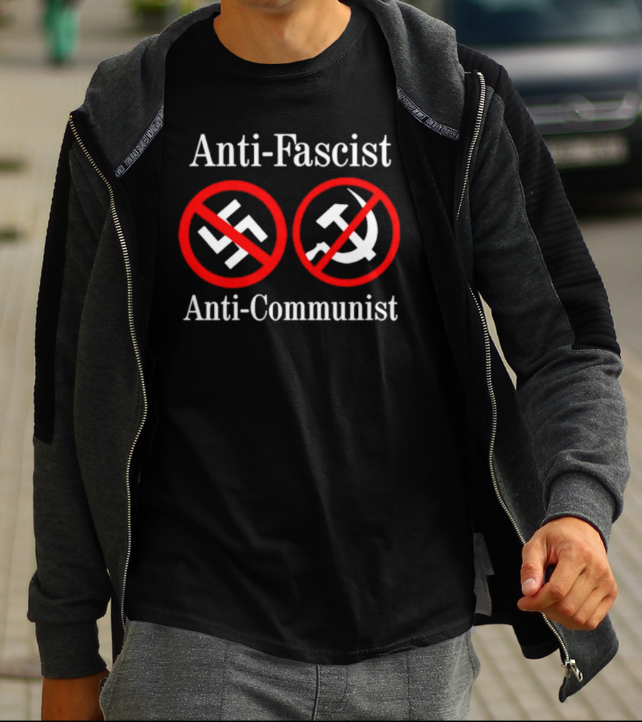 Anti-Fascist Anti-Communist Symbolic Opposition T-Shirt