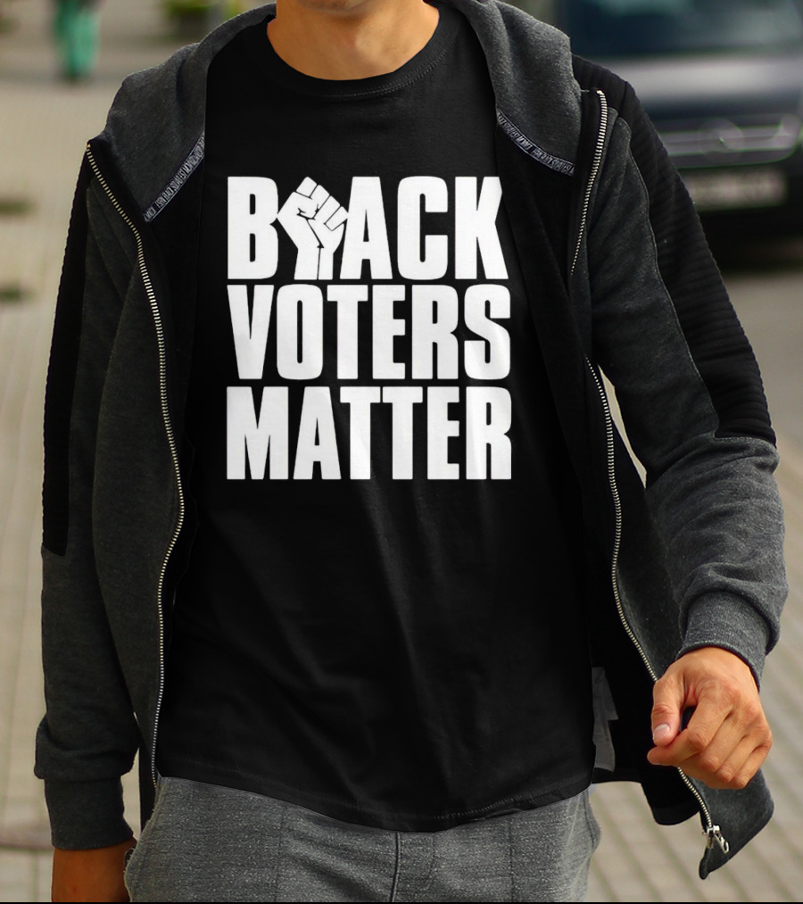 Black Voters Matter Fist Symbol Advocacy T-Shirt