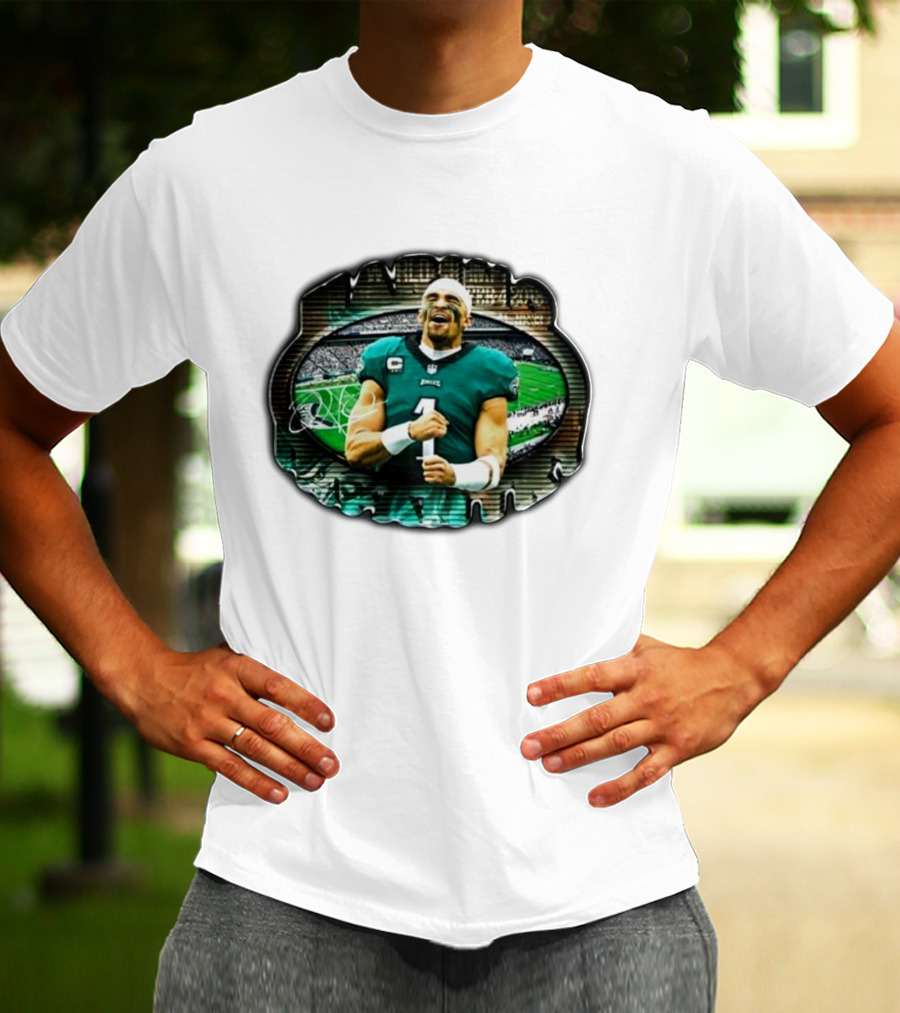 Marino Infantry Jalen Hurts Philadelphia Eagles Jersey Football Stadium T-Shirt