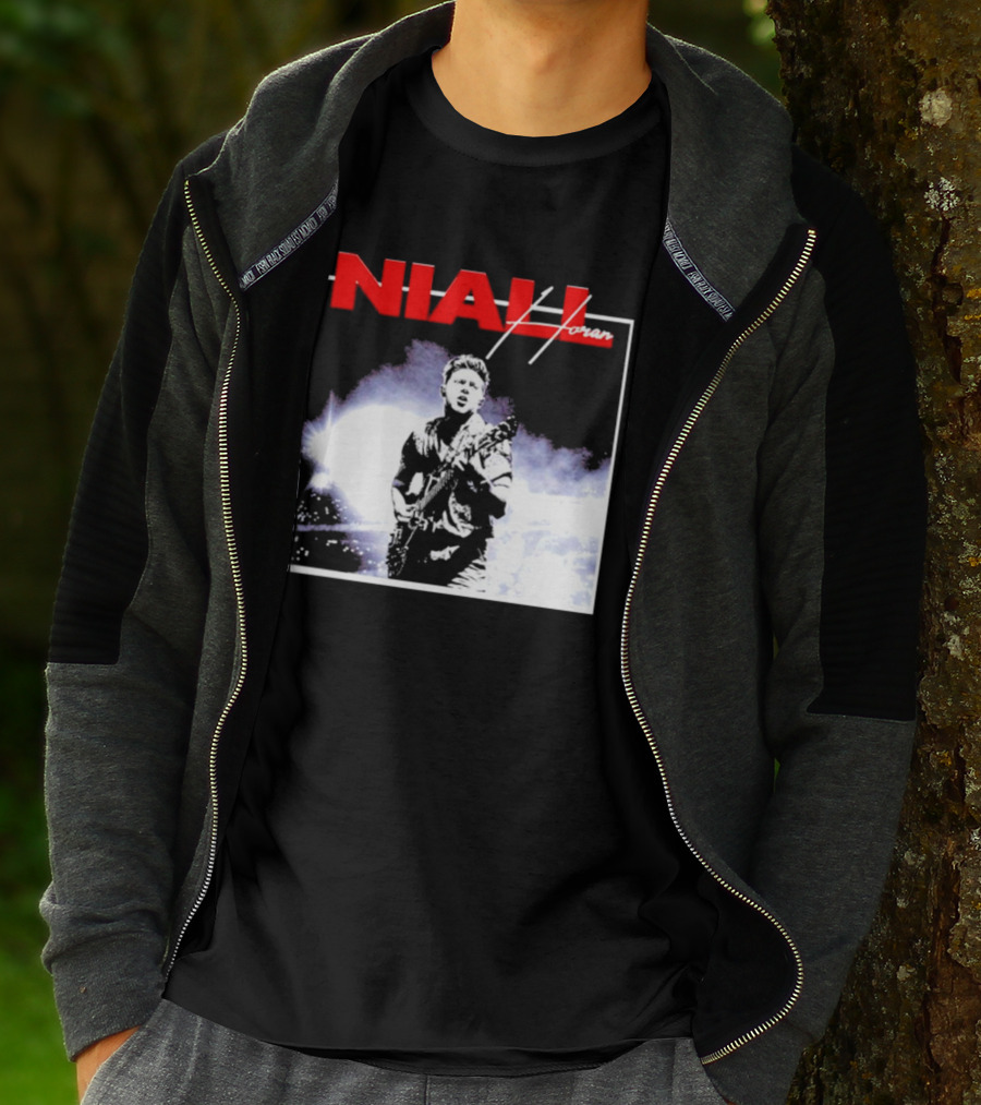 Niall Horan Live Performance Black And White Concert Scene T-Shirt
