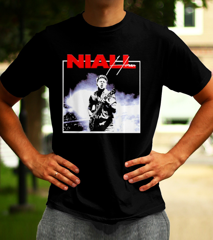 Niall Horan Live Performance Black And White Concert Scene T-Shirt