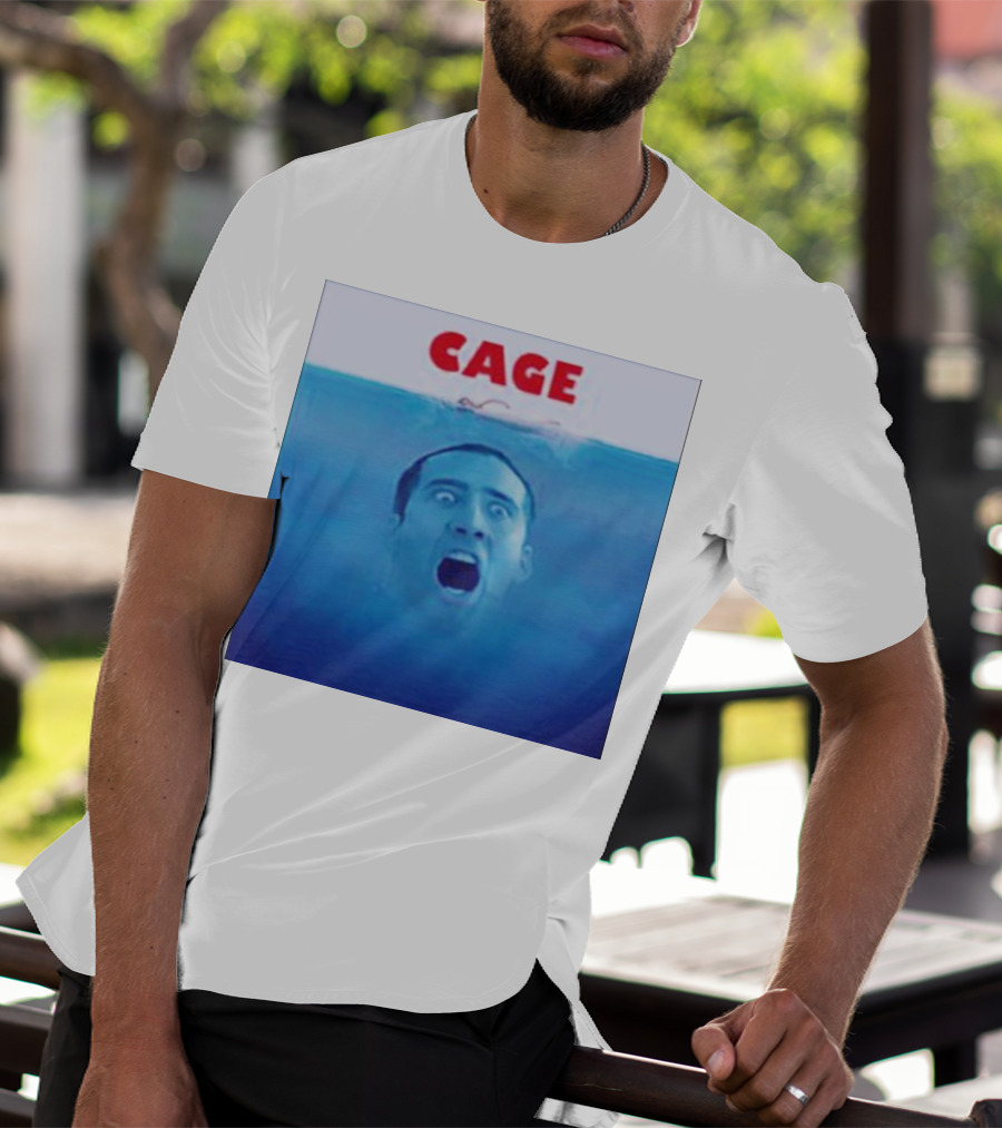 Cage Parody Jaws Nicolas Cage T-Shirt