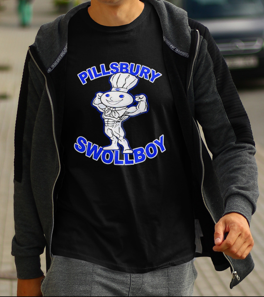 Pillsbury Swole Boy Buff Character Flexing Muscles T-Shirt