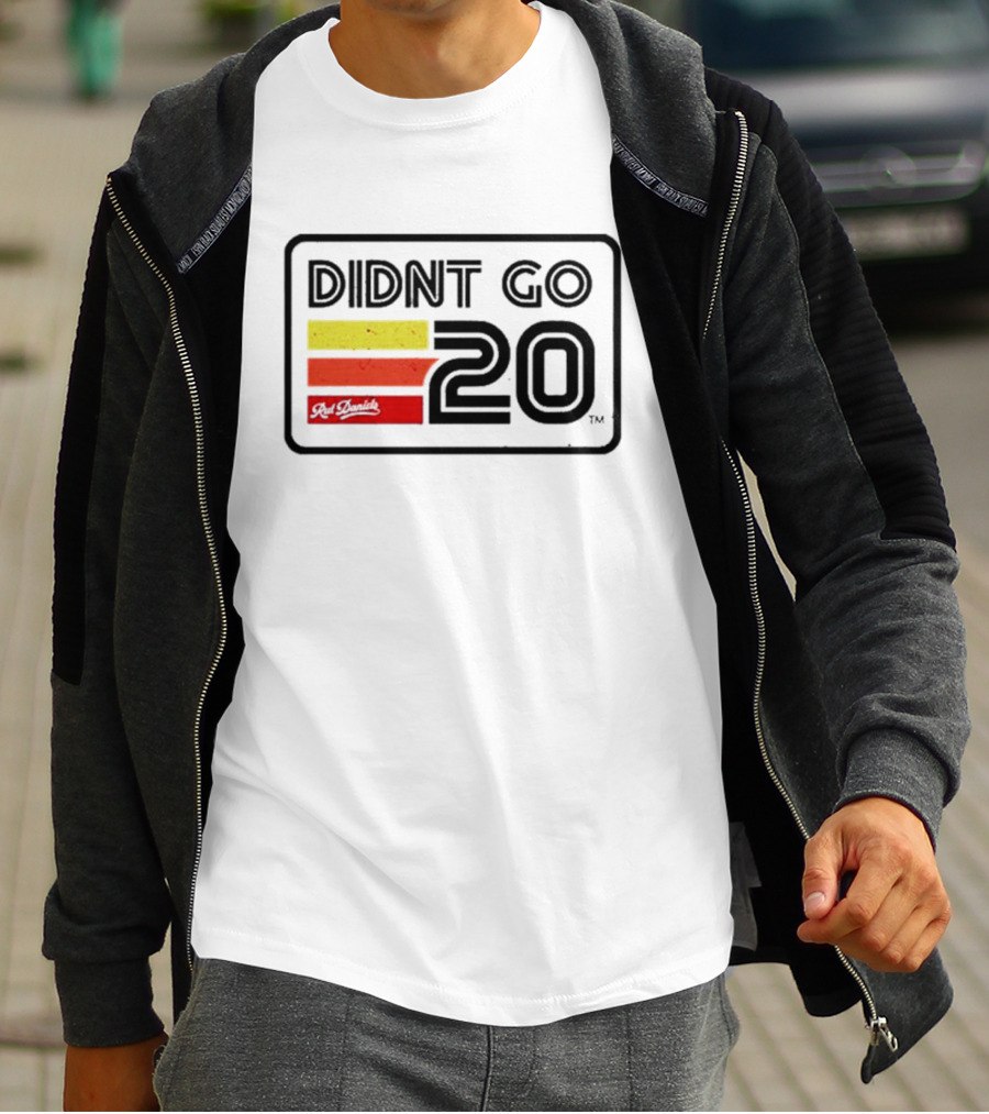 Didn't Go Rut Daniels 20 Racing Stripes Retro Motif T-Shirt