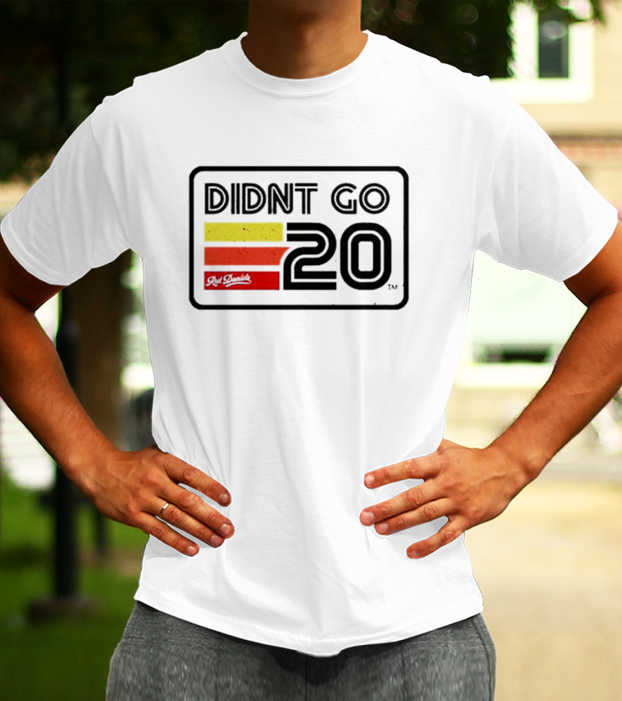 Didn't Go Rut Daniels 20 Racing Stripes Retro Motif T-Shirt