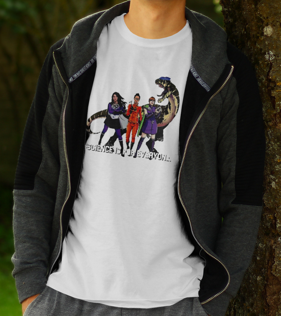 Science Is For Everyone With Diverse Female Scientists And Dinosaur T-Shirt