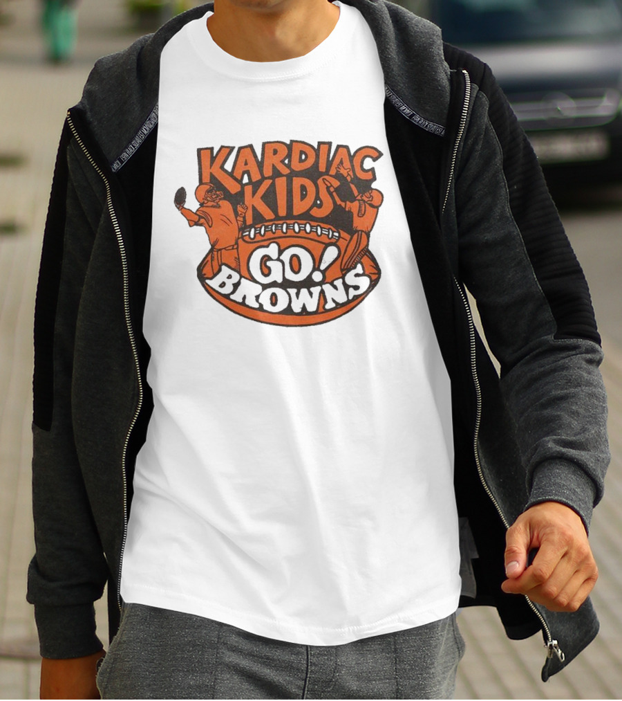 Kardiac Kids Go Browns Football T-Shirt