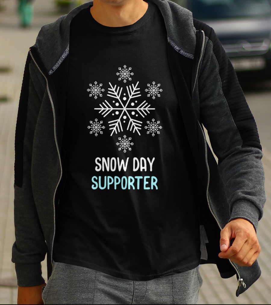 Snowflake Snow Day Supporter Christmas T-Shirt