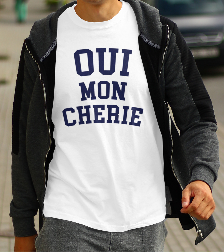 Oui Mon Cherie Retro Varsity T-Shirt