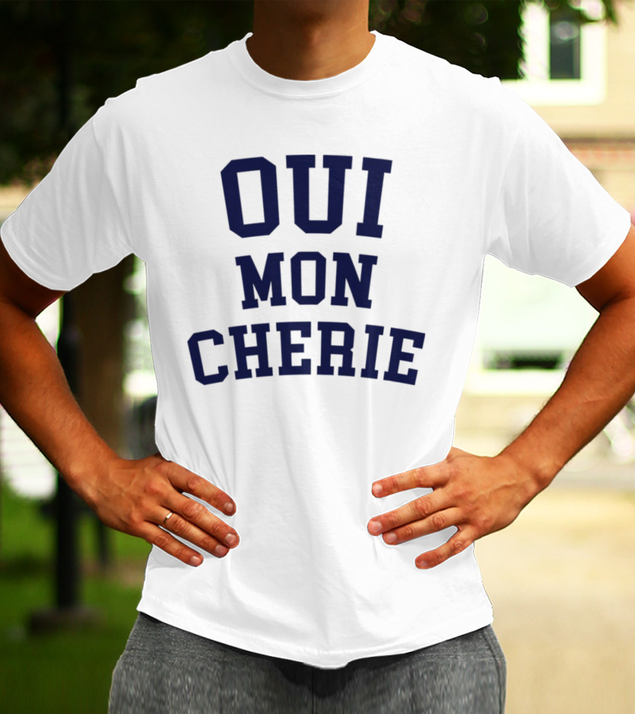 Oui Mon Cherie Retro Varsity T-Shirt