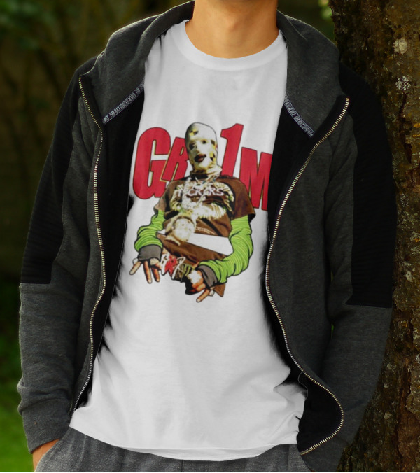 AWGE Grim Effigy With Masks And Layered Clothing T-Shirt