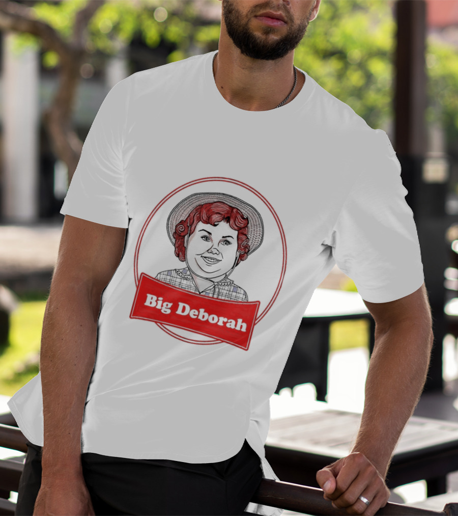 Big Deborah Vintage Cartoon Character In Red Circle T-Shirt
