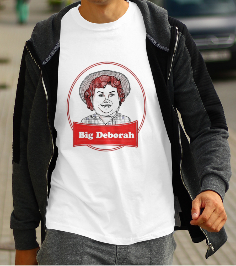 Big Deborah Vintage Cartoon Character In Red Circle T-Shirt