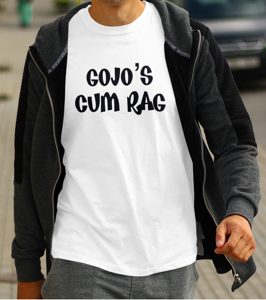 Gojo's Cum Rag Typography Text Reference T-Shirt