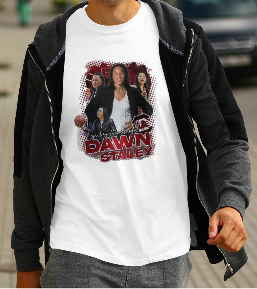 Legendary Gamechanger Dawn Staley Carolina Gamecocks Women Basketball NCAA T-Shirt