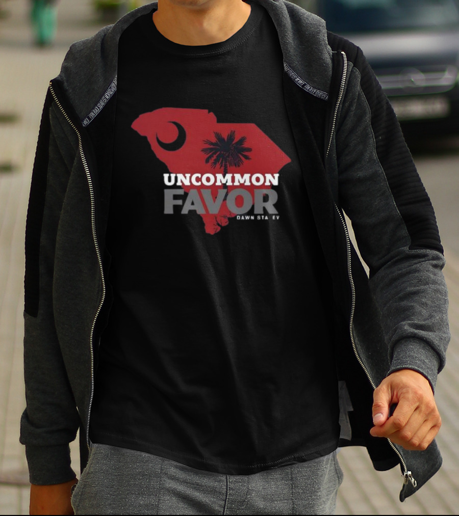 Uncommon Favor South Carolina Map Dawn Staley T-Shirt