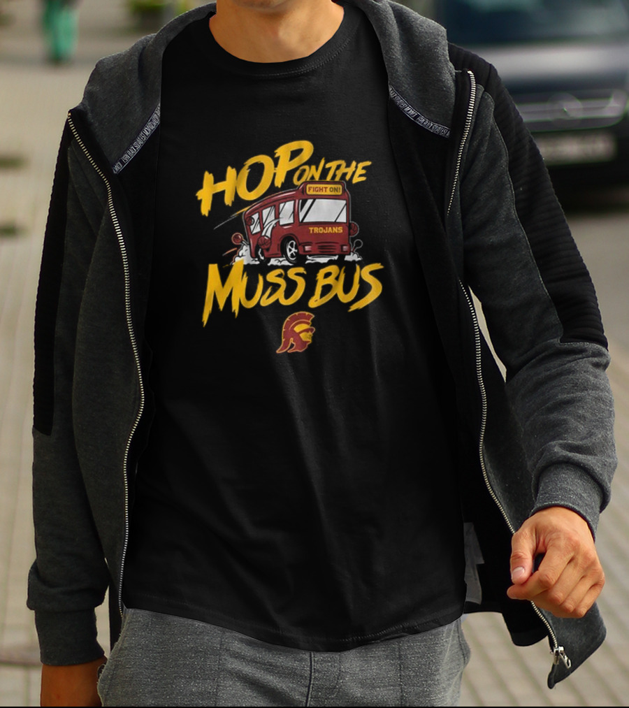 Hop On The Muss Bus Trojans Fight On Usc Basketball T-Shirt