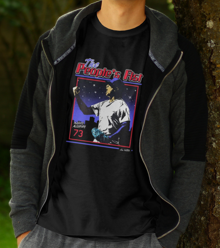 The People's Fist Adbert Alzolay 73 Baseball Hero T-Shirt