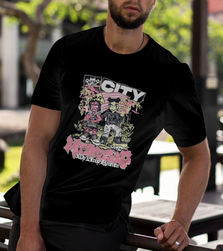 City Morgue My Bloody America Iconic Urban Graphics T-Shirt