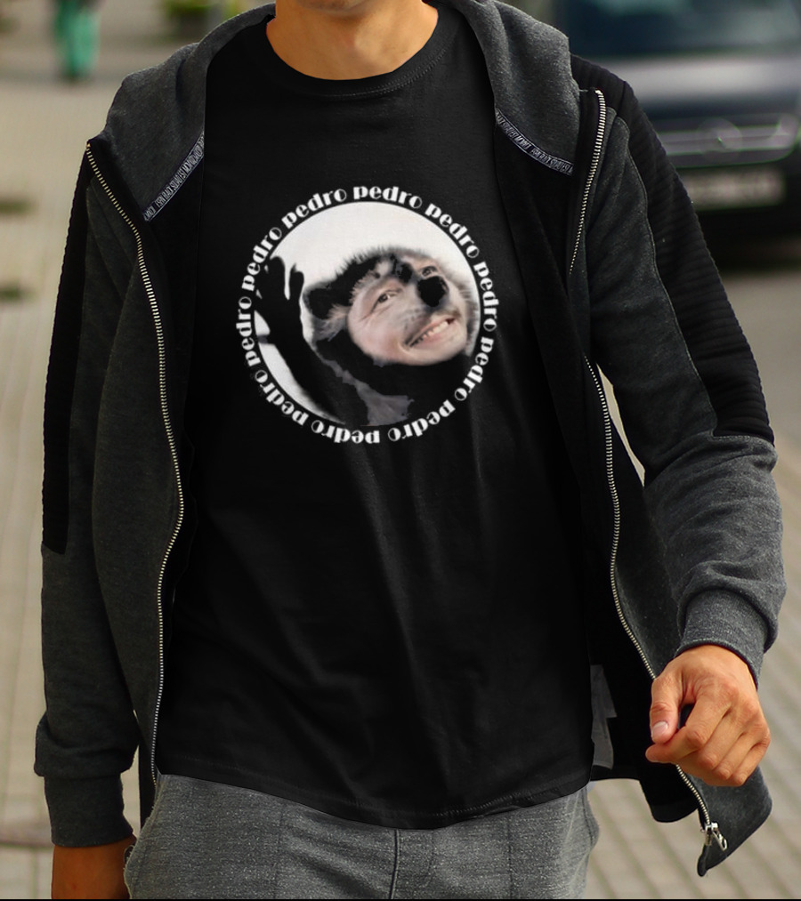 Pedro Raccoon The Irony Closet Iconic Circle T-Shirt