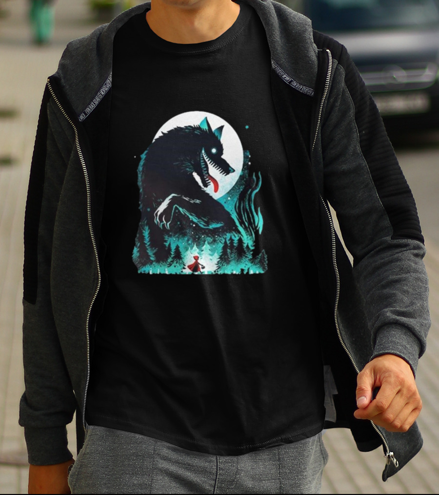 The Wolf Tale Moonlit Forest Encounter T-Shirt