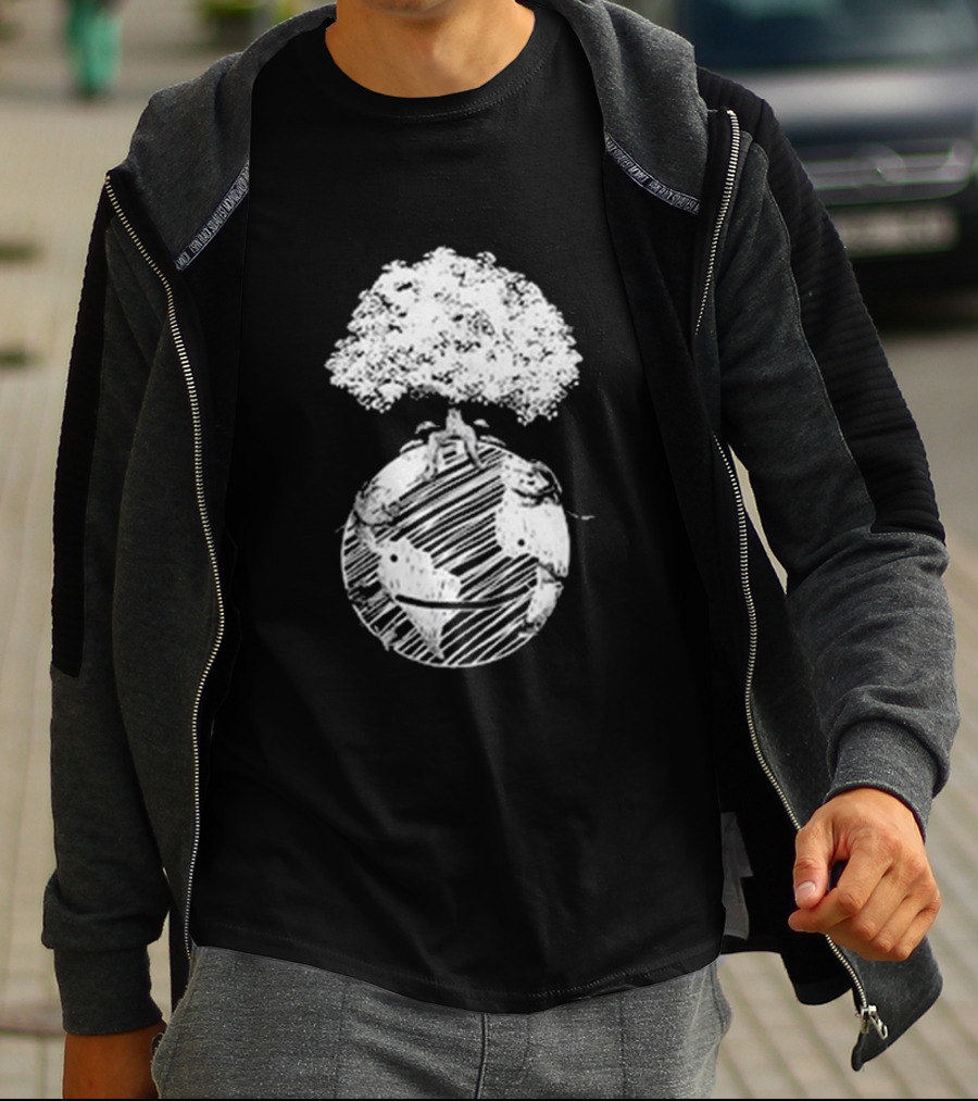 Dream Organic Earth Day Tree Planet T-Shirt