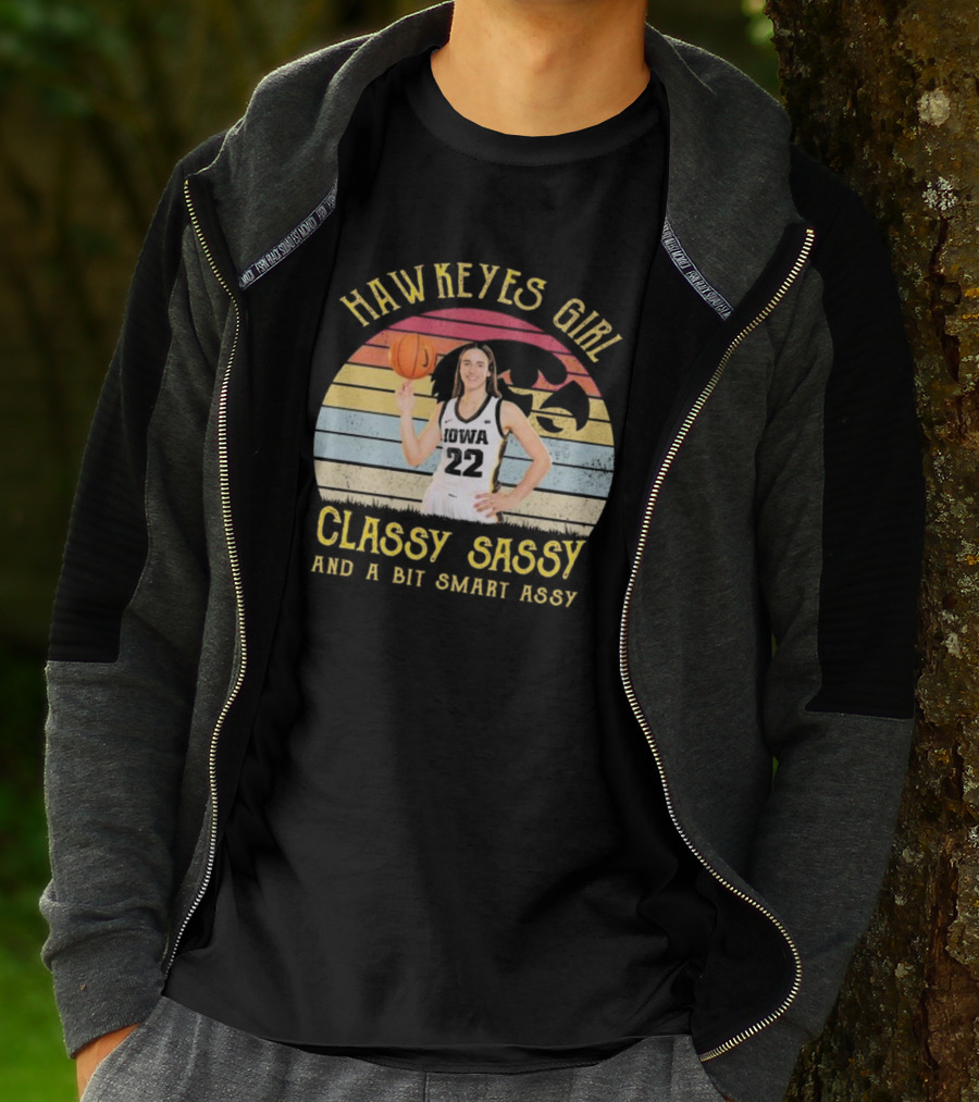 Hawkeyes Girl Classy Sassy And A Bit Smart Assy Vintage T-Shirt