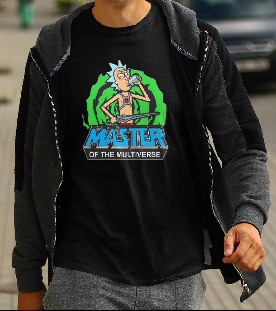 Rick And Morty Master Of The Multiverse Drinking Sword Portal Adventure T-Shirt