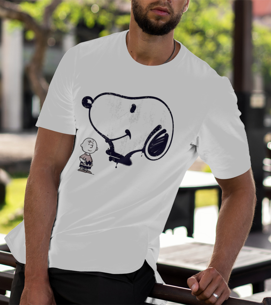Snoopy And Charlie Brown Graffiti Iconic Character T-Shirt