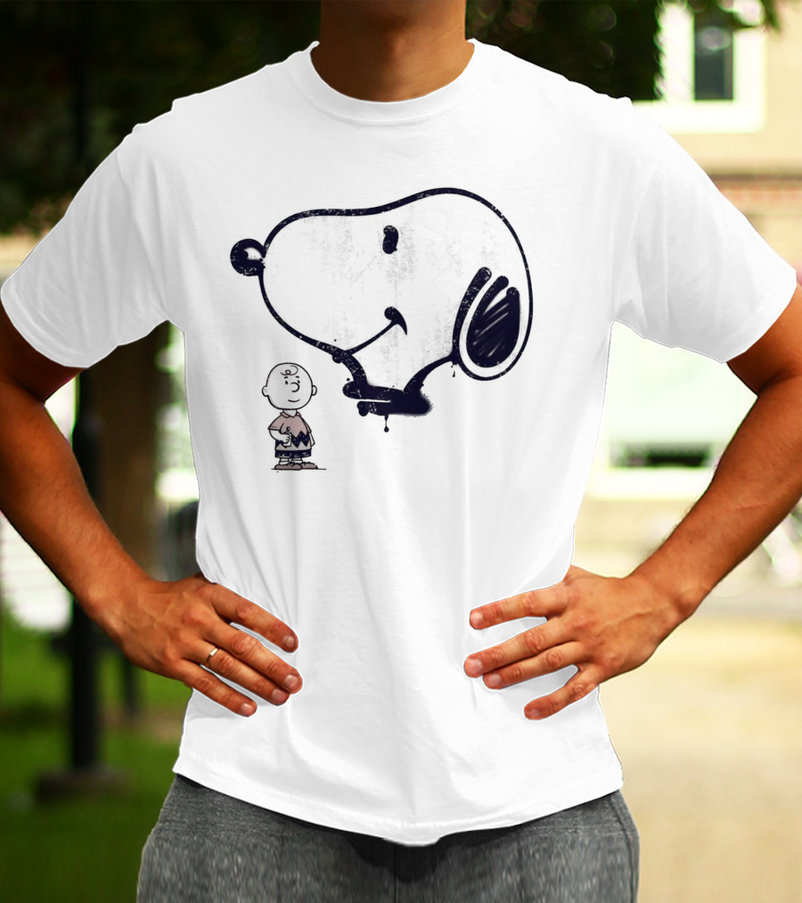 Snoopy And Charlie Brown Graffiti Iconic Character T-Shirt