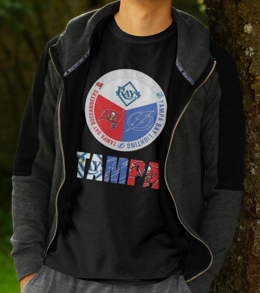 Tampa Bay Rays X Tampa Bay Lightning X Tampa Bay Buccaneers T-Shirt