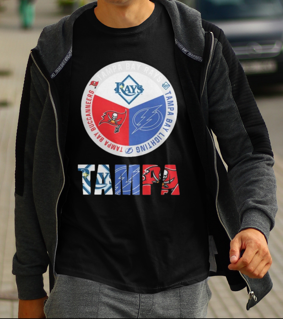 Tampa Bay Rays X Tampa Bay Lightning X Tampa Bay Buccaneers T-Shirt
