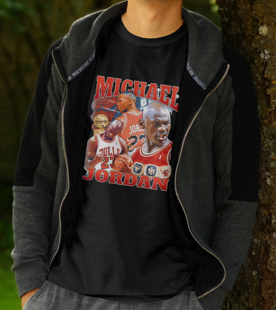 Michael Jordan Bulls 23 Vintage NBA Champion T-Shirt