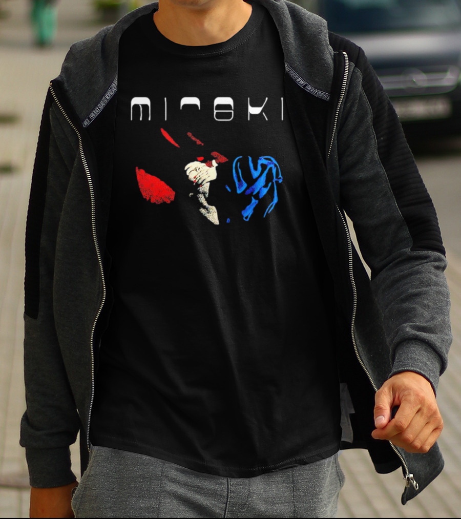 Mitski Working For The Knife Abstract Red And Blue T-Shirt