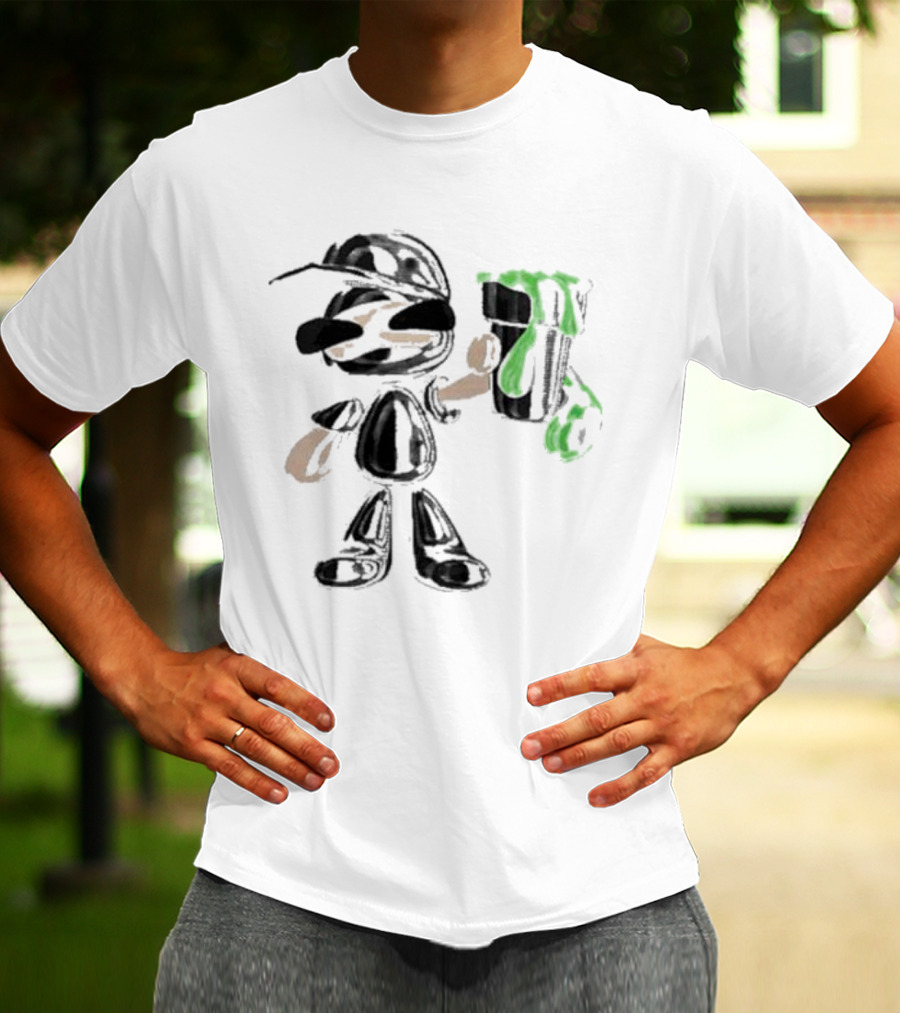 Twizzy Rich Luh Crankem Graffiti Character With Green Paint Can T-Shirt