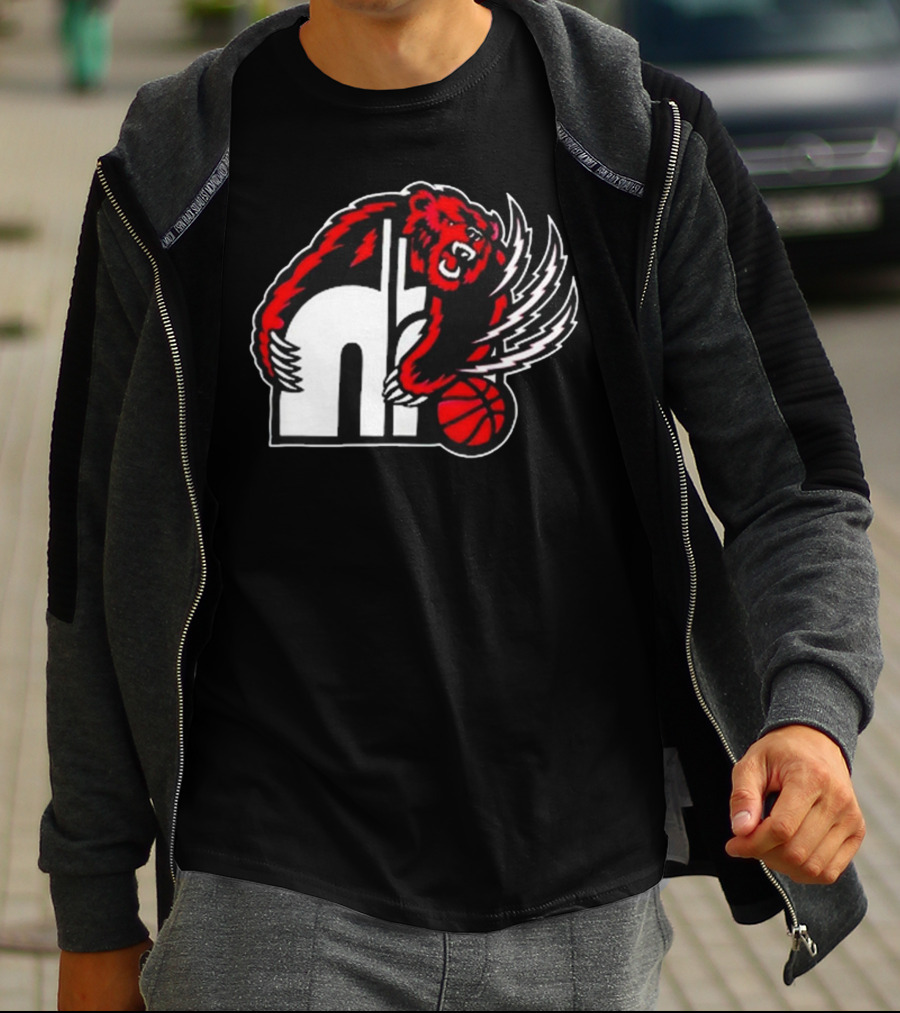 Konchjitty55 Hustle Bear Claw Basketball T-Shirt