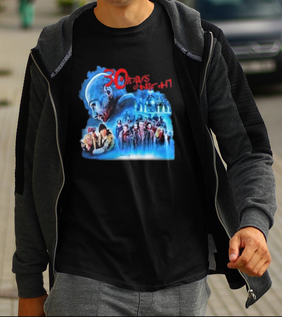 30 Days Of Night Fight Zombies Vampire Movie Scene T-Shirt