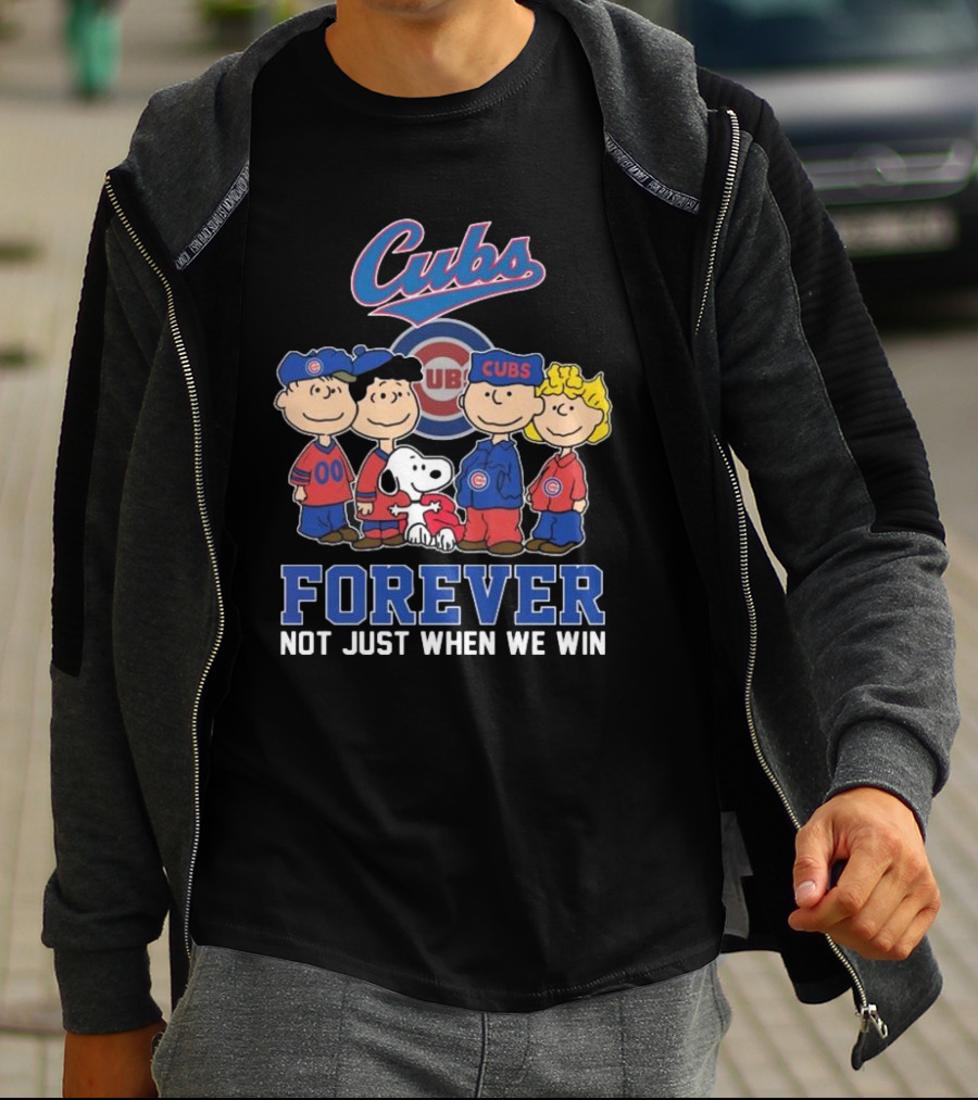 Cubs Snoopy And Friends Forever Not Just When We Win T-Shirt