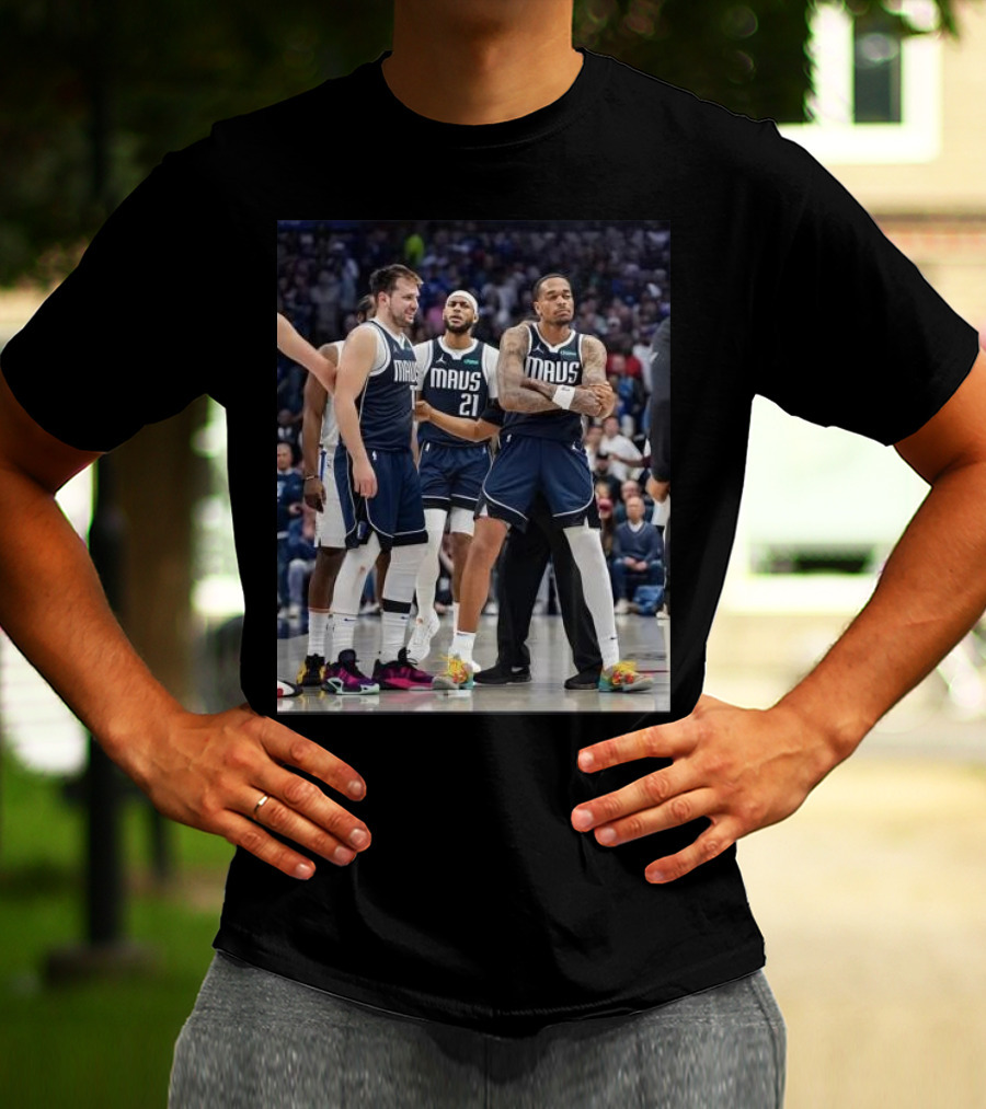 Daniel Gafford Luka Doncic PJ Washington Mavs I’m Standing On Business T-Shirt