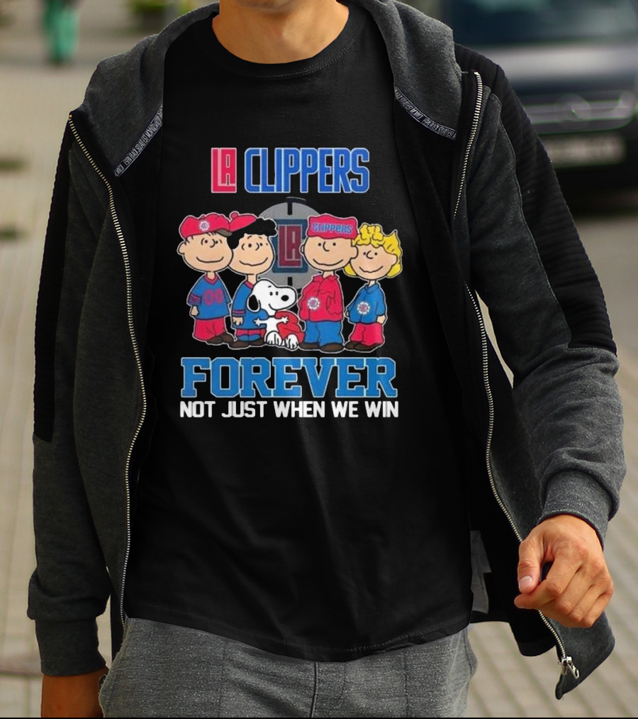 LA Clippers Snoopy And Friends Forever Not Just When We Win T-Shirt