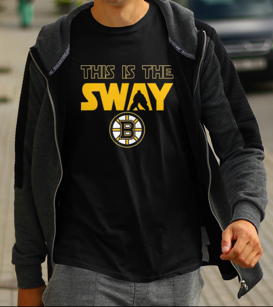 THIS IS THE SWAY BOSTON BRUINS HOCKEY FAN TALBOT BLACK AND GOLD T-Shirt
