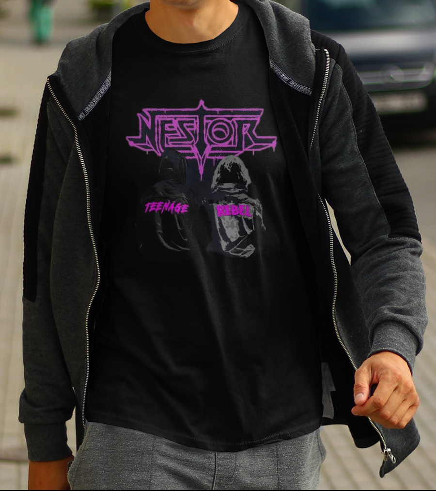 Nestor Teenage Rebel Duo In Hooded Jackets T-Shirt