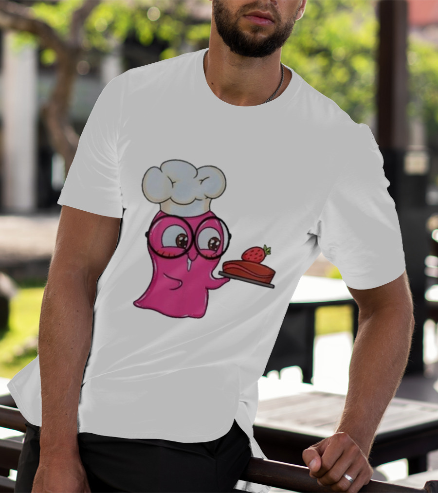 Slime Sam Chef With Cake And Strawberry T-Shirt