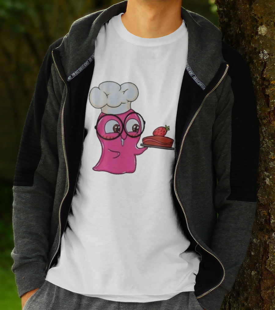 Slime Sam Chef With Cake And Strawberry T-Shirt