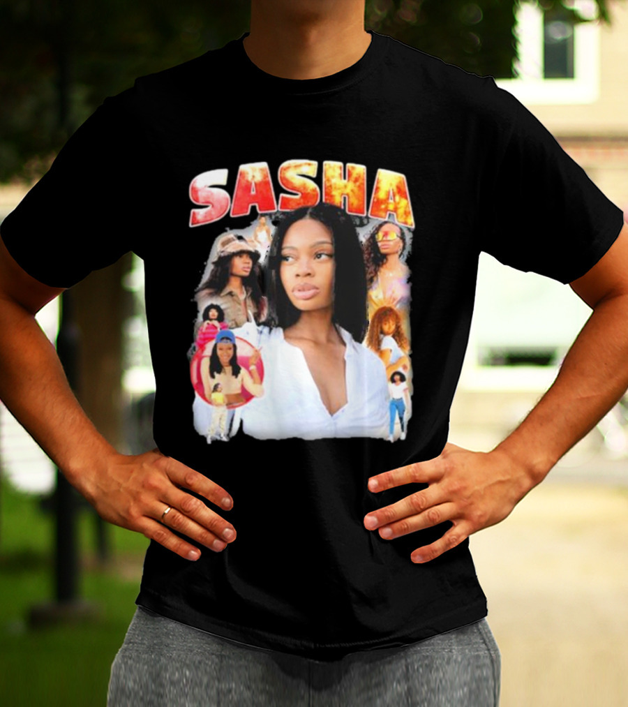 Sasha Iconic Collage Featuring Diverse Fashion Styles T-Shirt