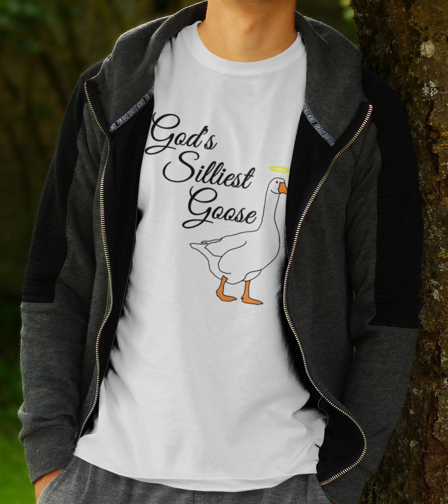 God's Silliest Goose Halo Goose T-Shirt