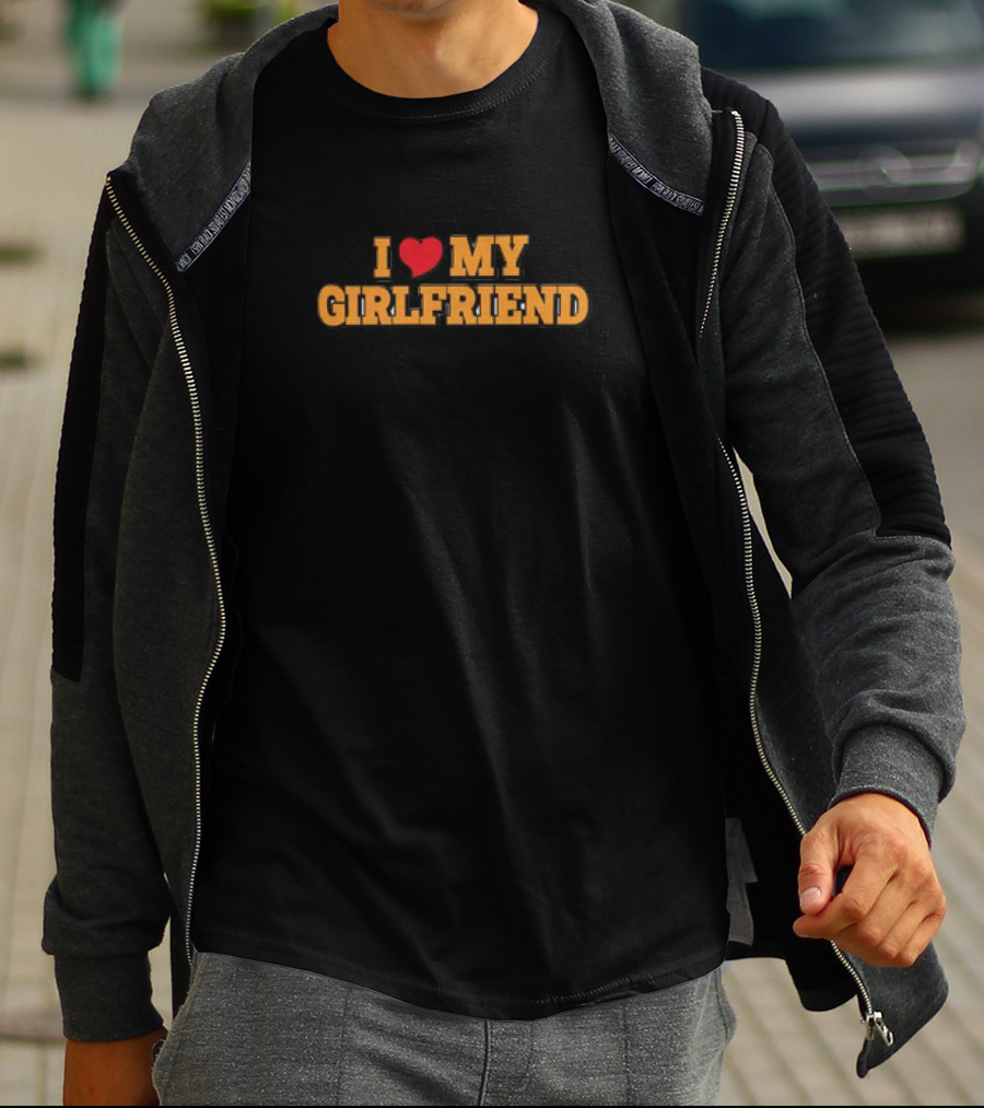I Love My Girlfriend Classic Heart T-Shirt